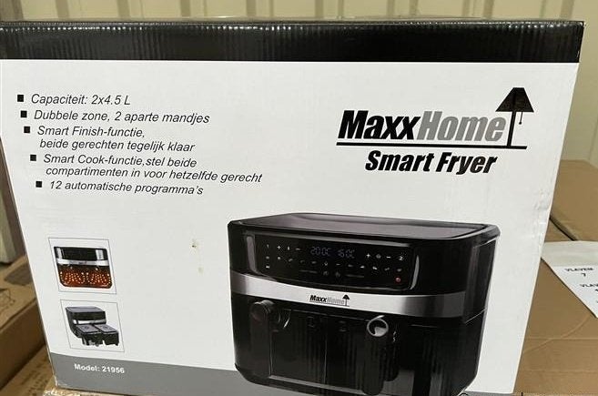 Dubbele Airfryer XXL 9L ., Ophalen, Nieuw, Airfryer XXL, 1500 gram of meer
