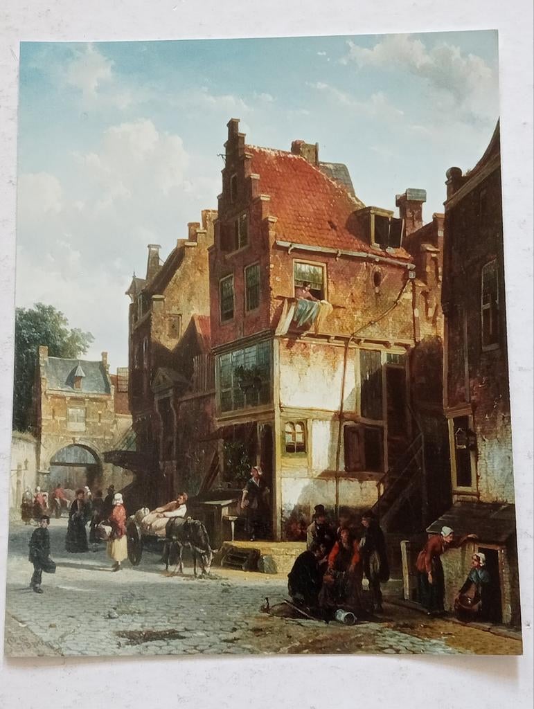 Cornelis Springer galerie persfoto, Antiek en Kunst, Ophalen of Verzenden