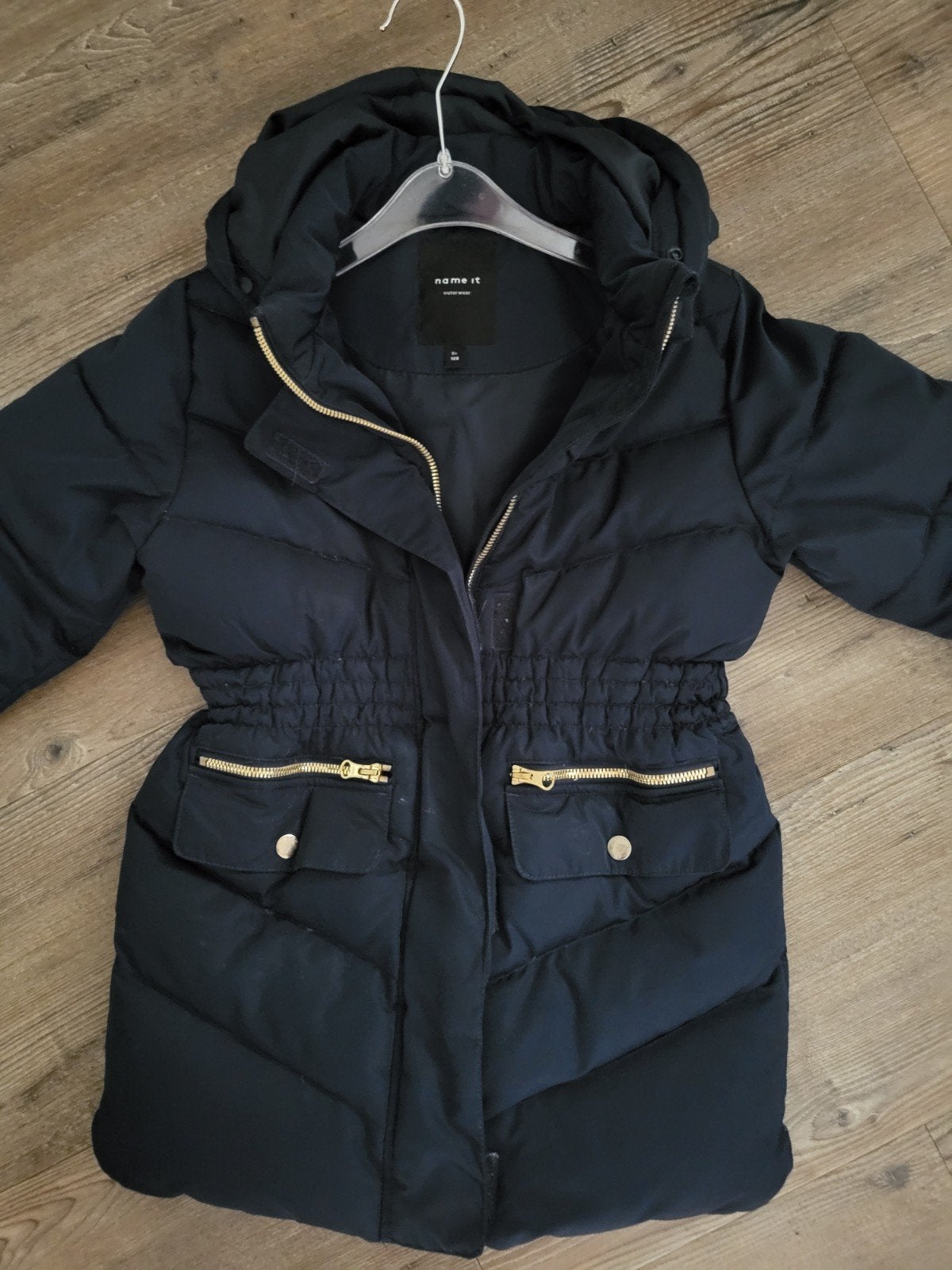 Winterjas name-it meisje maat 128, Gebruikt, Meisje, Ophalen of Verzenden, Name It