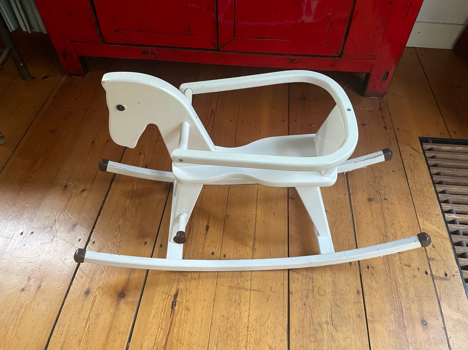 Vintage houten schommelpaard / schommelstoel voor kinderen, Ophalen, Gebruikt, Jongen of Meisje
