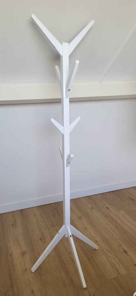 Witte staande kapstok, modern design, Ophalen, Nieuw, Staande kapstok, 150 tot 200 cm