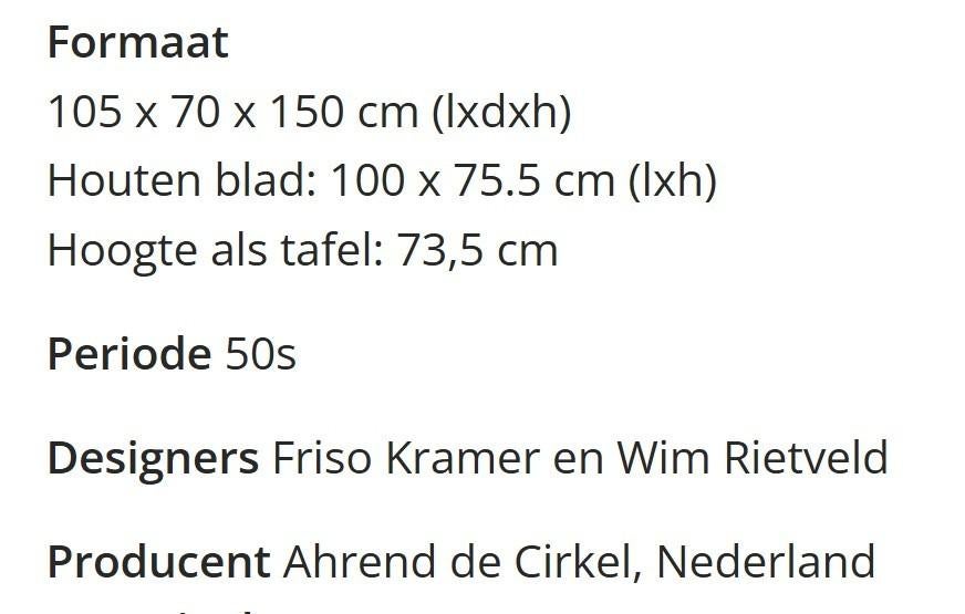 Ahrend de Cirkel Tekentafel, Ophalen, Gebruikt, Minder dan 130 cm