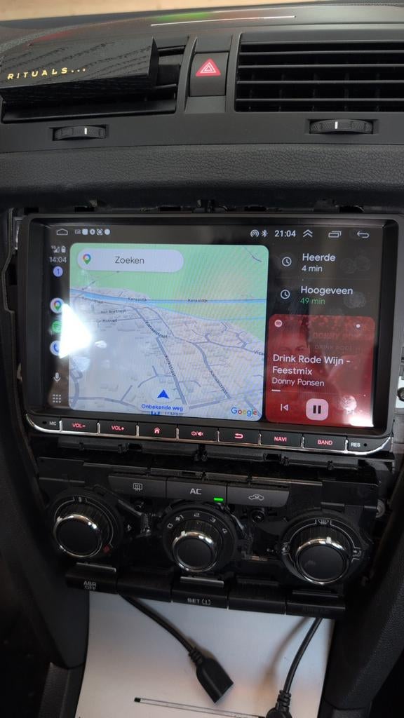 2 Din Android Auto Radio Skoda Octavia 2011 (VAG), Auto diversen, Autoradio's, Ophalen of Verzenden, Gebruikt