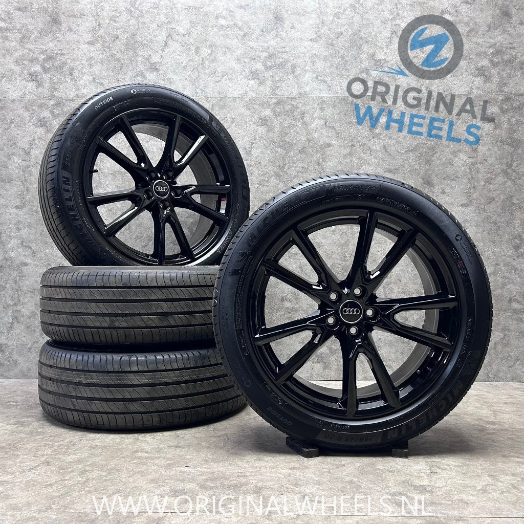 20 inch originele velgen + zomerbanden Audi Q5 SQ5, Audi, Gebruikt, 255 mm, Banden en Velgen