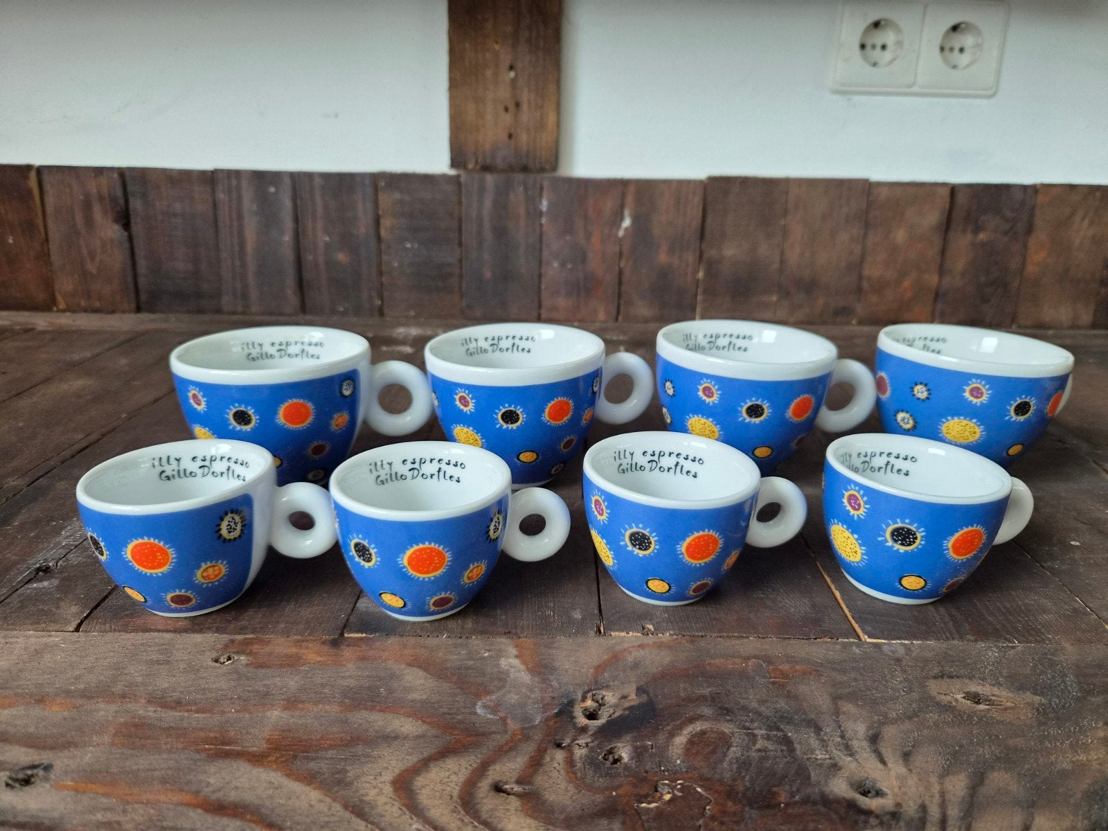 Partij illy Art Collection 2016 – Gillo Dorfles (9 stuks, lo, Ophalen of Verzenden