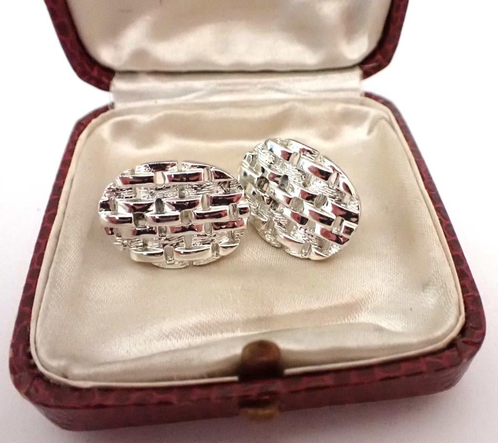 Vintage schroefjesoorbellen van Coro, Verzenden, Zo goed als nieuw, Zilver, Overige materialen