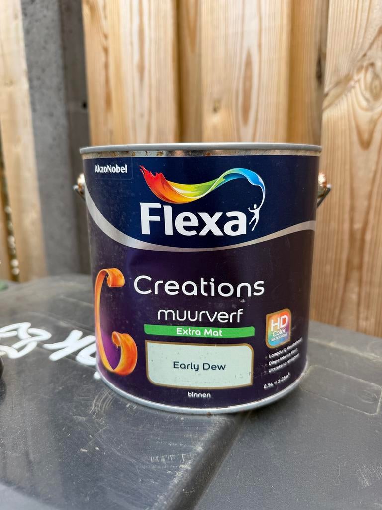 Flexa Creations muurverf Extra Mat Early Dew, Ophalen, Nieuw, Verf, Minder dan 5 liter
