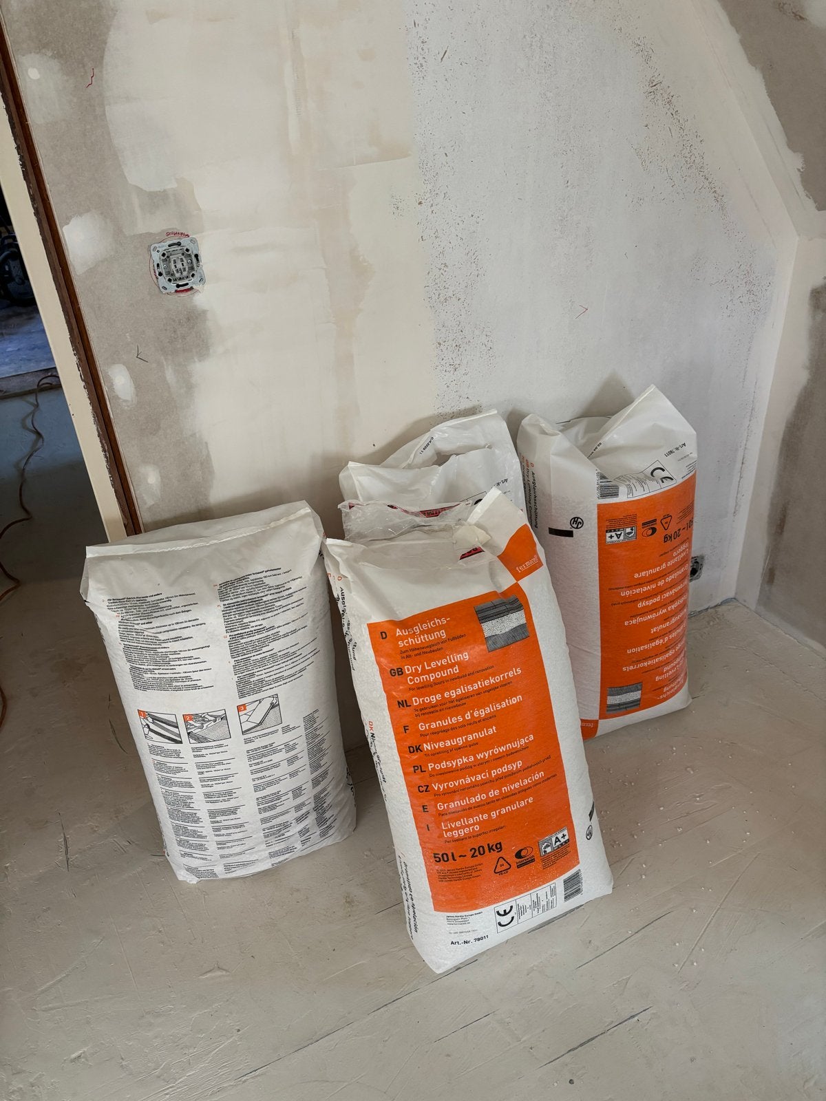 Fermacell Droge egalisatiekorrels 50L - 20kg, Ophalen, Nieuw