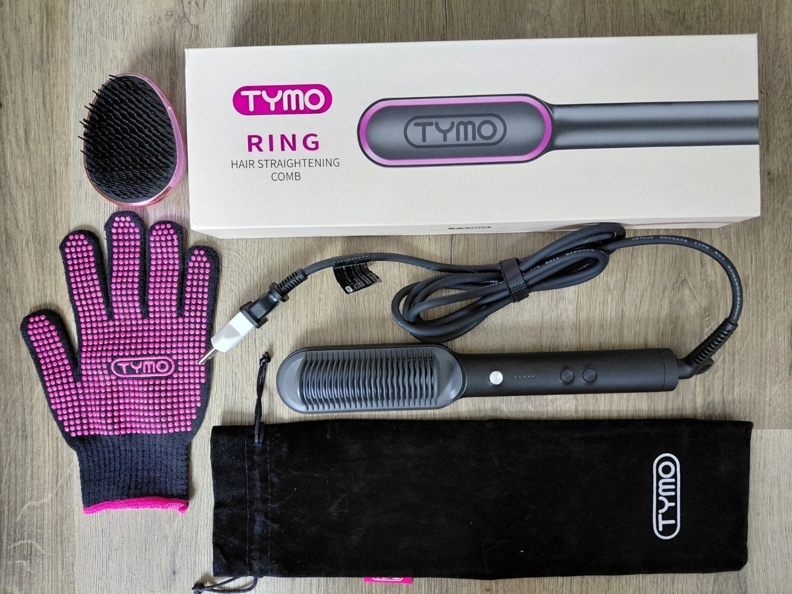 Tymo Ring Hair Straightening Comb - Zo goed als nieuw, Ophalen of Verzenden, Nieuw, Krultang of Stijltang