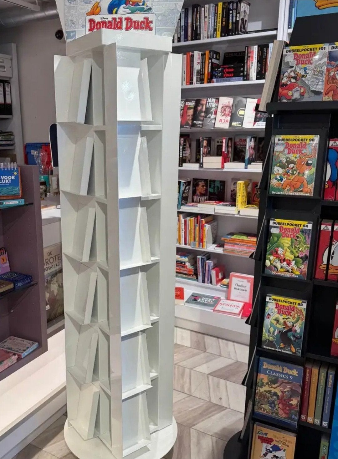 Draaidisplay Donald Duck pockets carousseldisplay caroussel, Ophalen, Zo goed als nieuw