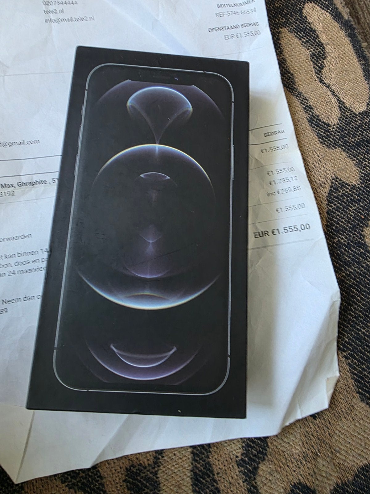 iPhone 12 Pro Max, Graphite, 512GB - nieuw 1 op 1, Telecommunicatie, Ophalen, 512 GB, Nieuw, IPhone 12 Pro Max