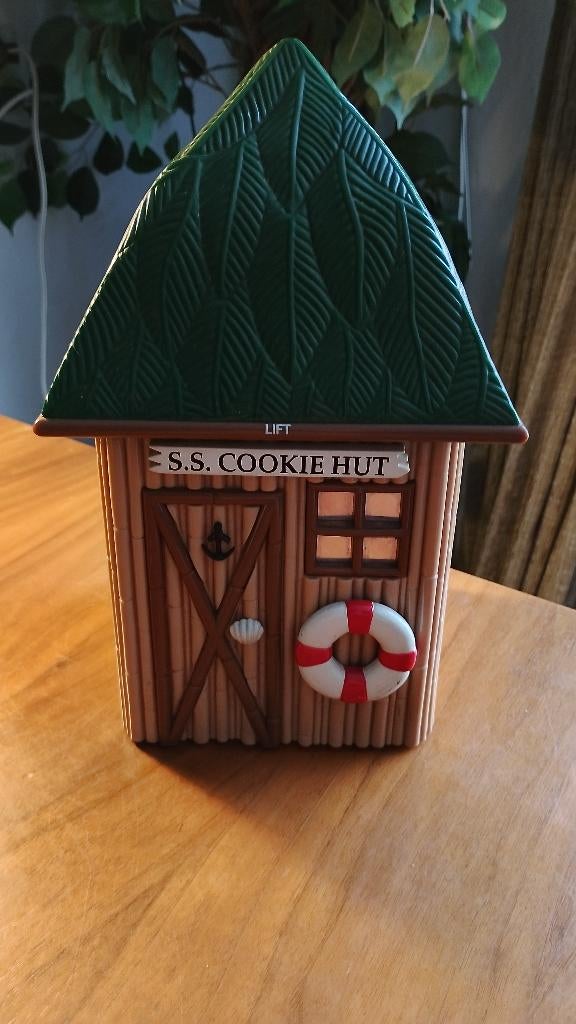 Vintage s.s cookie hut Cookie Jar bij openen met muziek, Ophalen of Verzenden