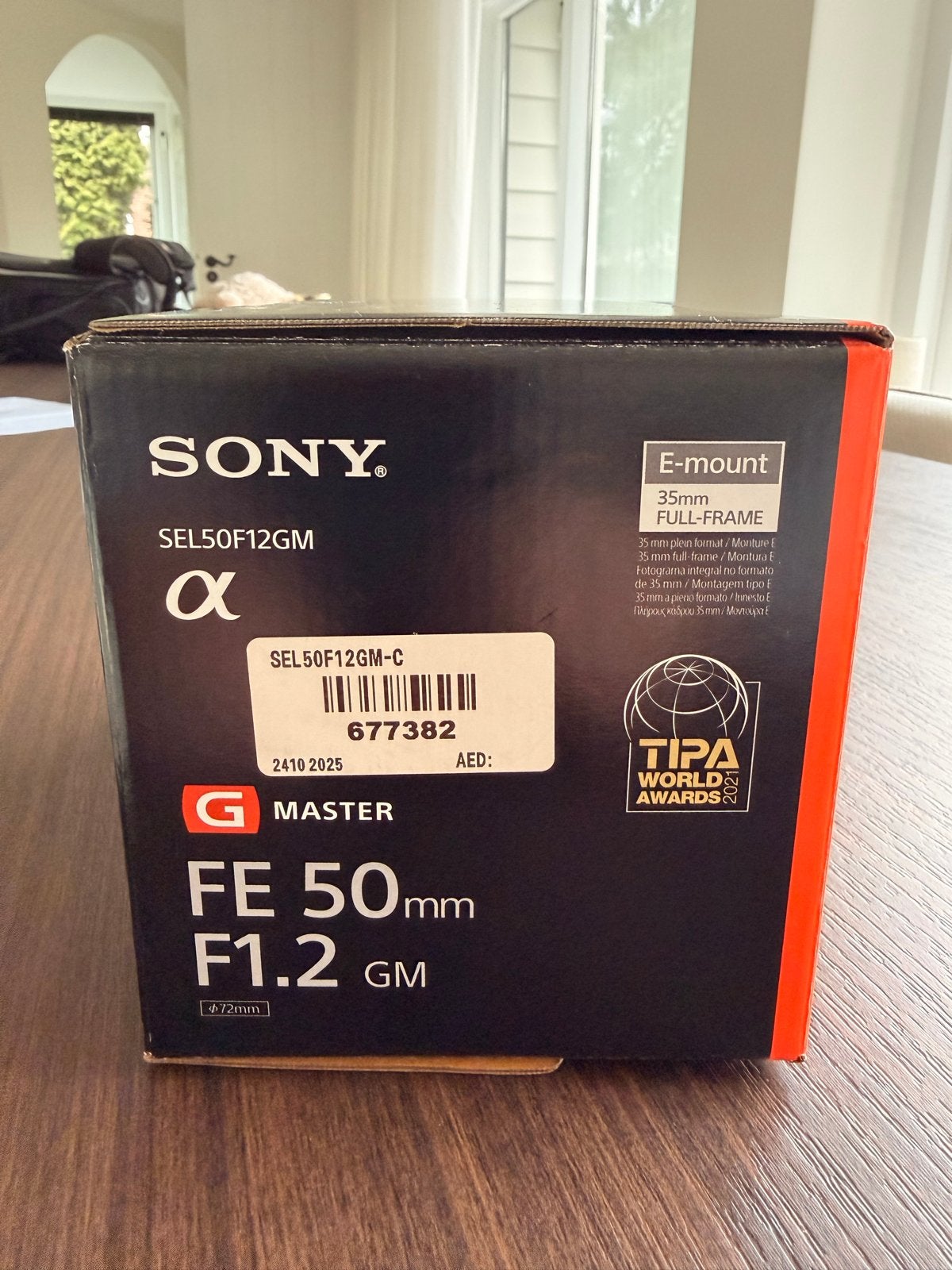 Sony FE 50mm F1.2 GM Lens - Nieuw in doos, Ophalen, Nieuw, Standaardlens