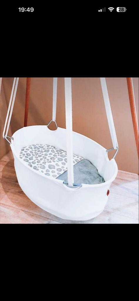 Leander hangwieg met matras - zo goed als nieuw!, Kinderen en Baby's, Babywiegjes en Ledikanten, Ophalen, Zo goed als nieuw, Wieg