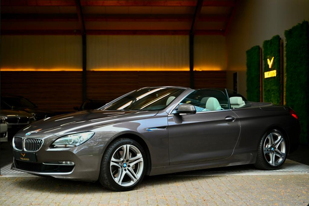 BMW 6-serie Cabrio 640i High Executive - Eig. sinds 2012 - H, Auto's, Euro 5, Achterwielaandrijving, Gebruikt, Beige