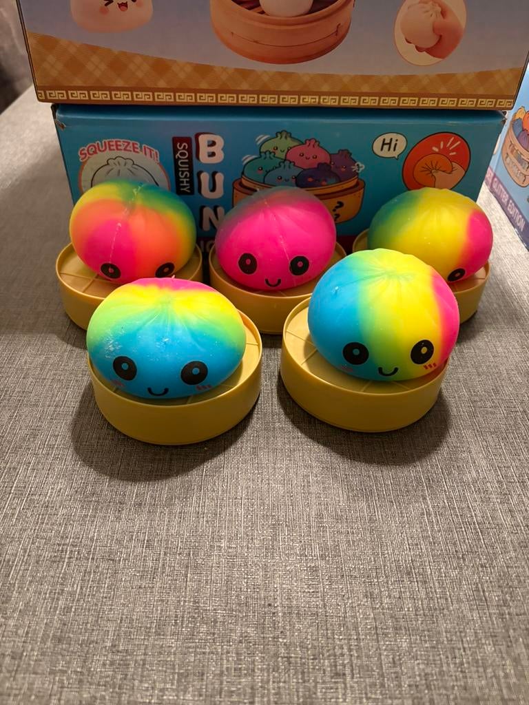 ‼️goedkoopste‼️ Squishy Bun Dumplings: Normaal en Glitter, Kinderen en Baby's, Speelgoed | Overig, Jongen of Meisje, Nieuw, Ophalen of Verzenden