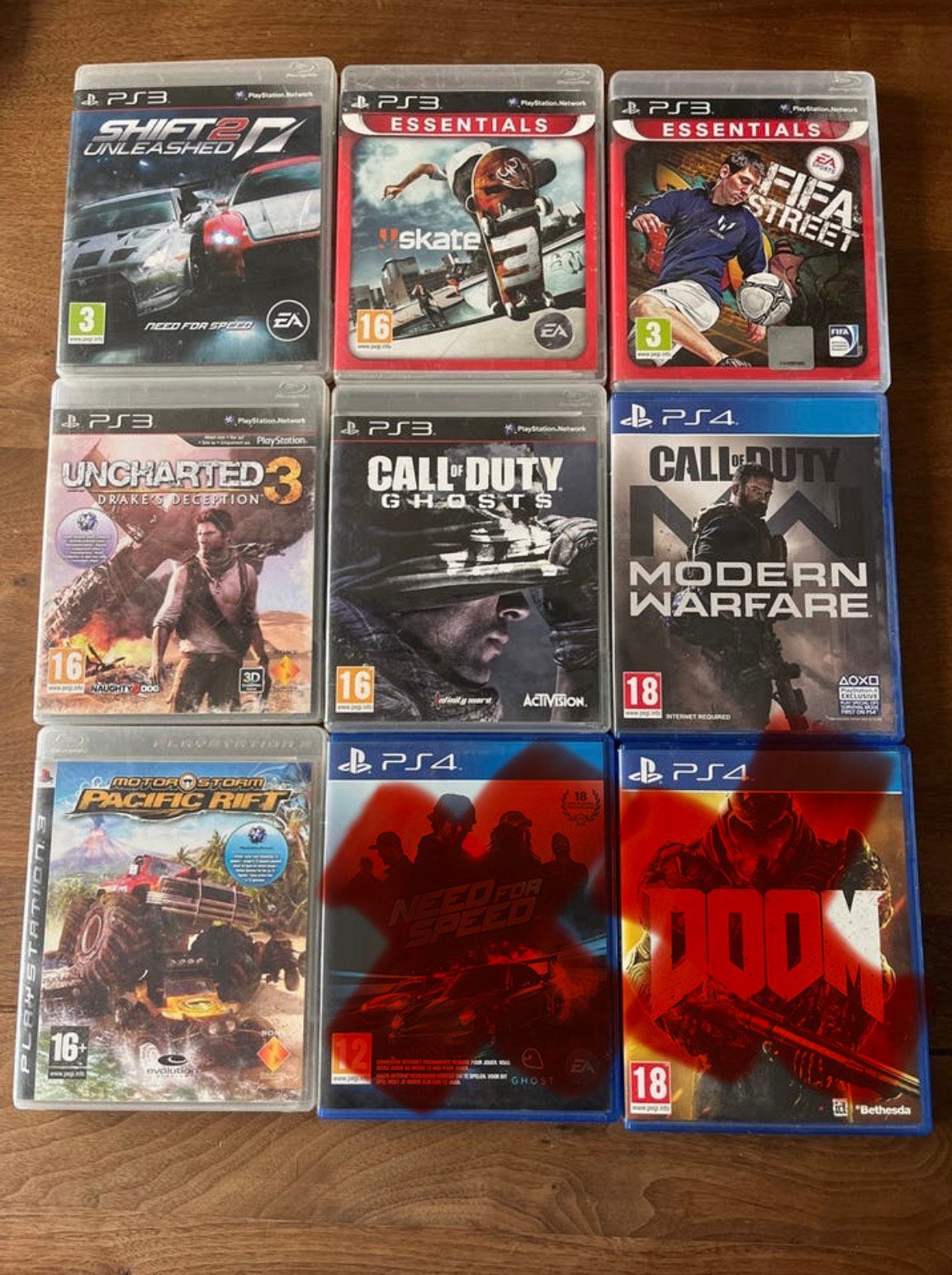 Diverse PS3 en PS4 Spellen - Actie, Race, Sport & Meer, Gebruikt, Vanaf 18 jaar, Overige genres, 1 speler