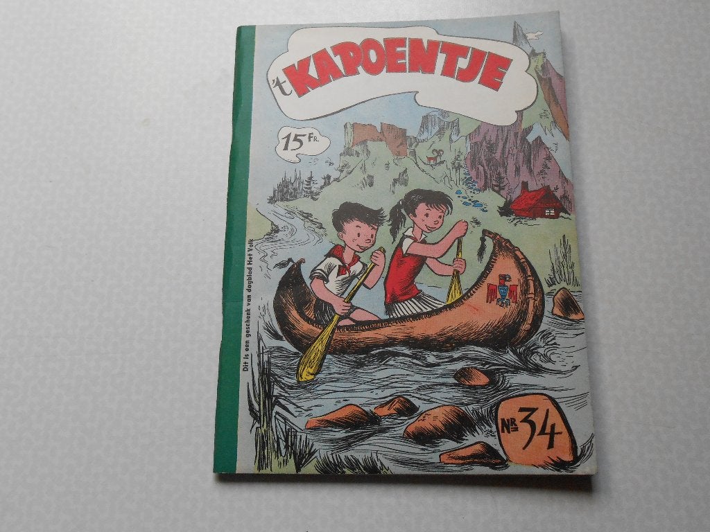 Kapoentjes Album 34 1 ste druk 1957., Marc Sleen, Eén stripboek, Ophalen of Verzenden, Zo goed als nieuw