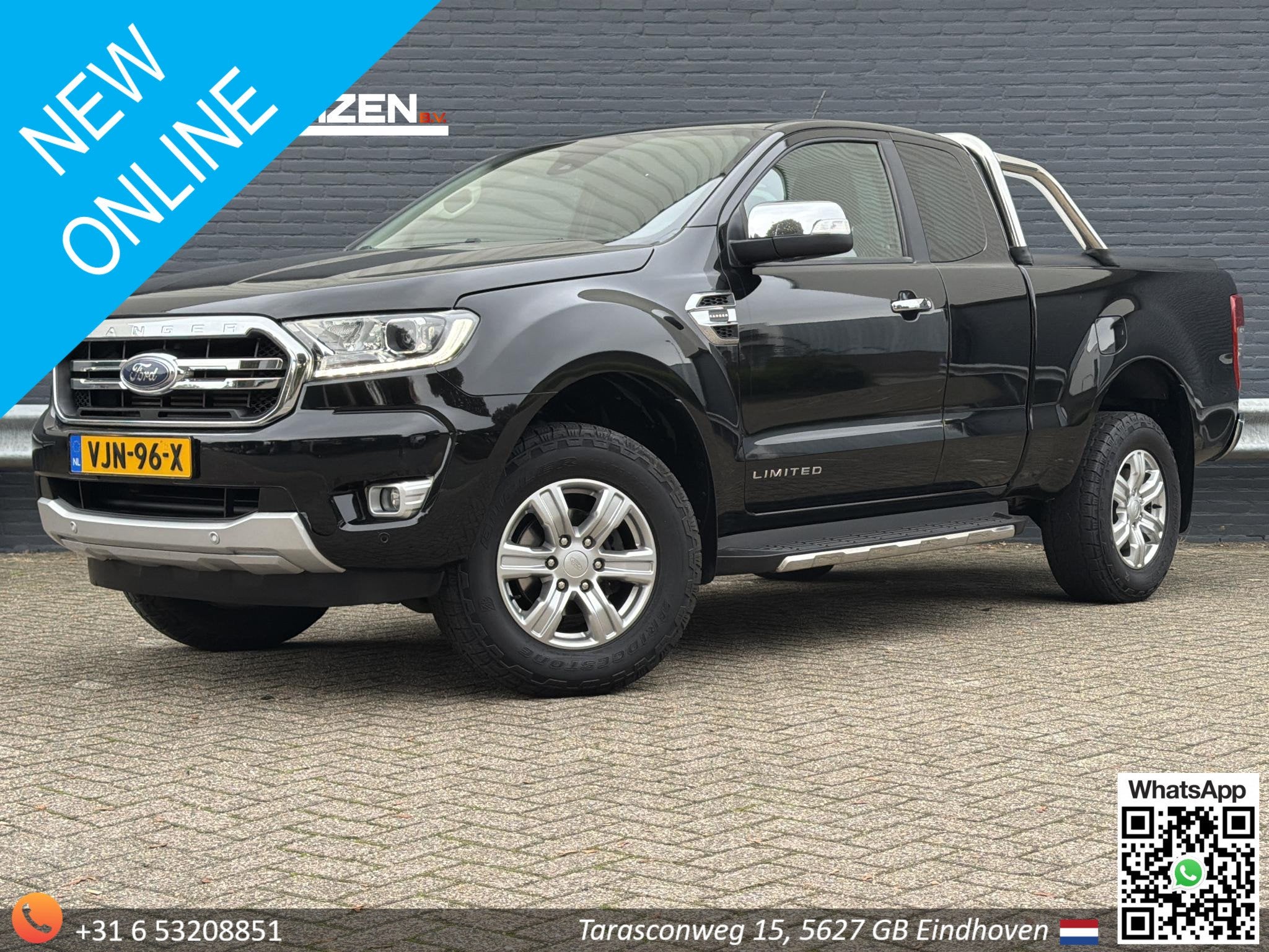 Ford Ranger 2.0 EcoBlue Limited Super Cab | € 15.950,- NET, Auto's, Gebruikt, Euro 6, 4 cilinders, Bedrijf