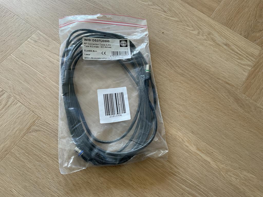 WISI DS37U0500 Coax Kabel - 5 Meter, Klasse A++, Ophalen, Nieuw, 5 tot 10 meter, Coaxiale kabel