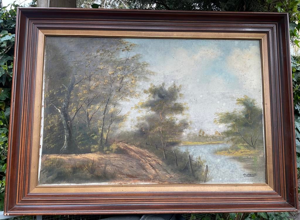 Schilderij op doek, Antiek en Kunst, Kunst | Schilderijen | Klassiek, Ophalen