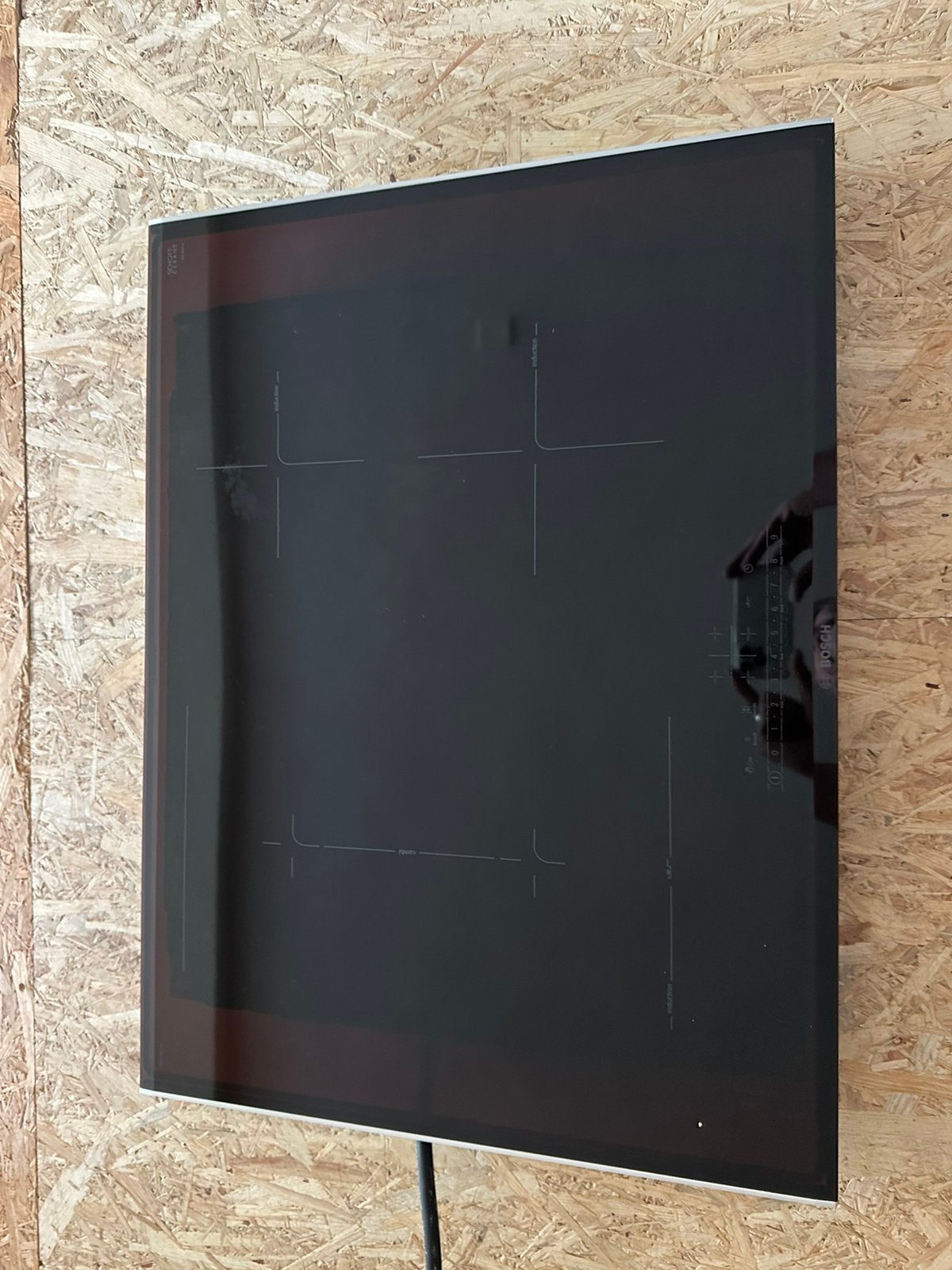 Nette inductie Bosch kookplaat 71 x 53 cm, Witgoed en Apparatuur, Kookplaten, Ophalen, Gebruikt, 4 kookzones, Inbouw