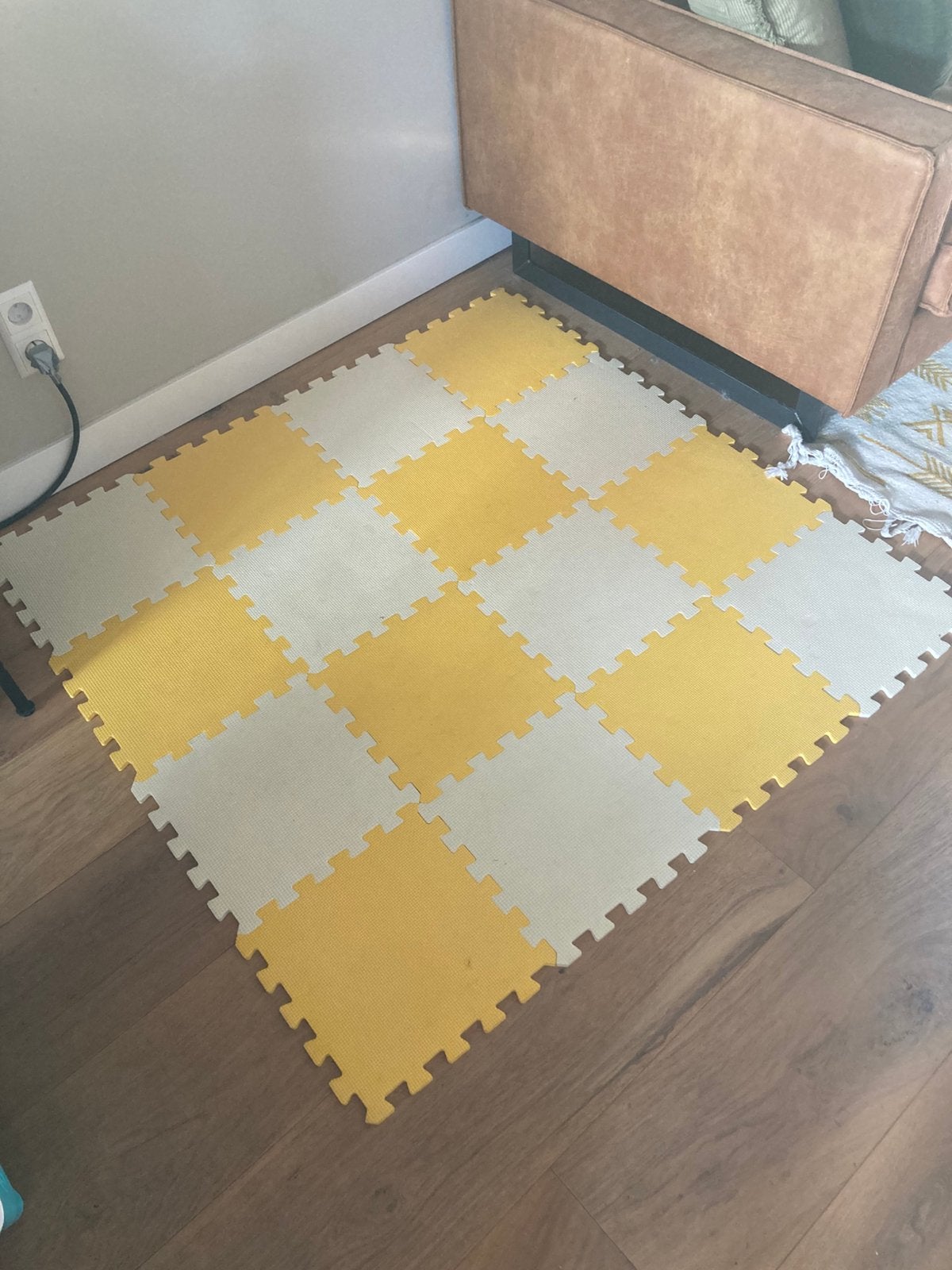 Speelmat foam geel/licht geel, Kinderen en Baby's, Speelgoed | Speelkleden, Ophalen, Gebruikt