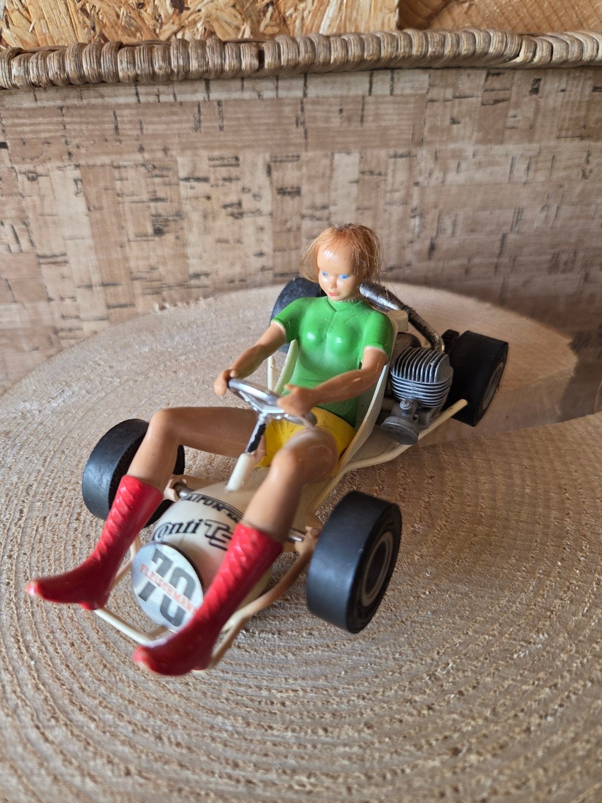 vintage zeldzaam Fleischmann go Cart auto rallye nr70, Ophalen