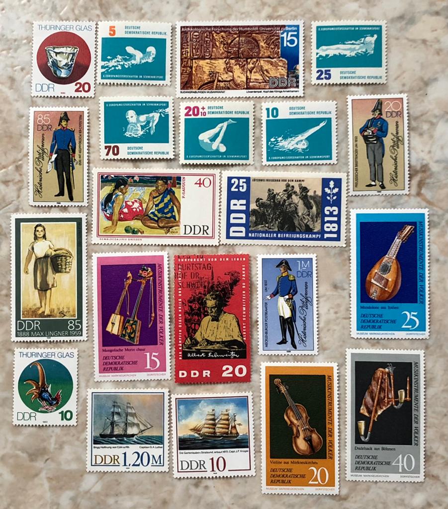 Postzegels DDR (Oost-Duitsland) (3), Verzenden, Overige landen, Postfris