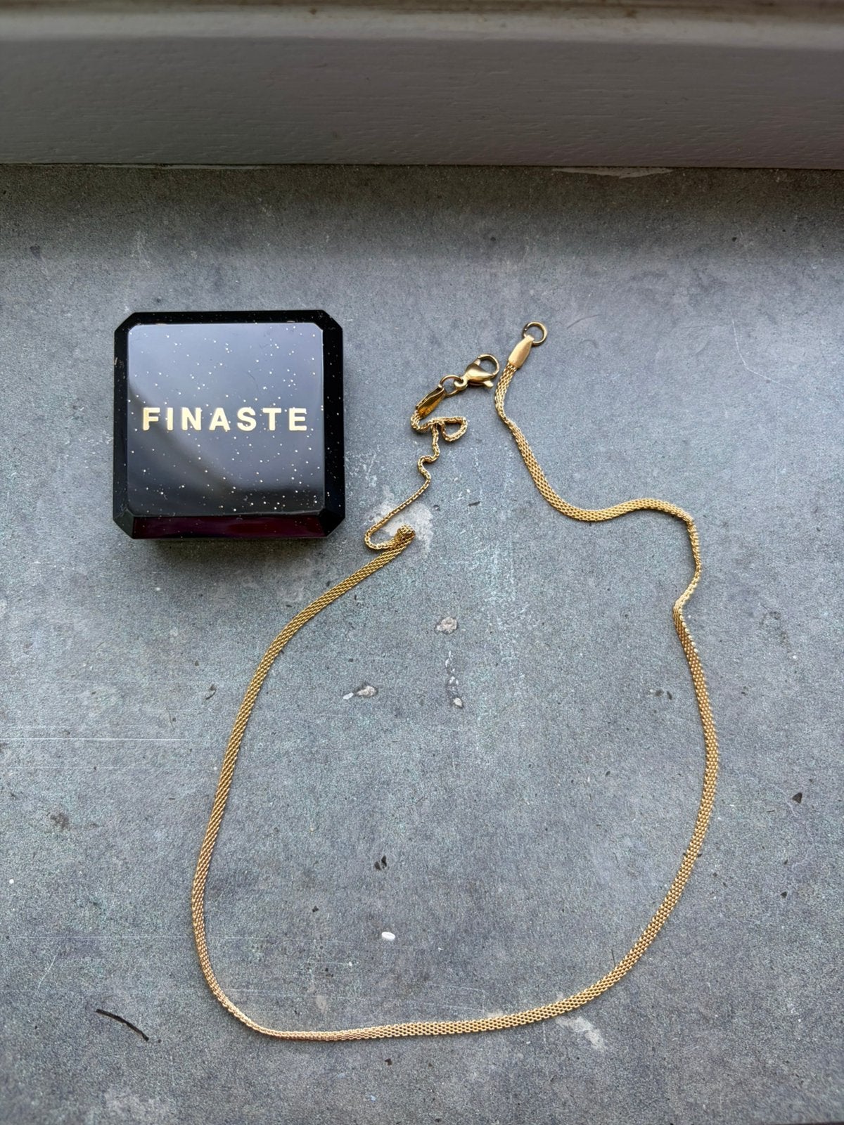 Nieuwe dunne basic ketting Finaste goud, Ophalen of Verzenden, Nieuw, Goud, Overige materialen