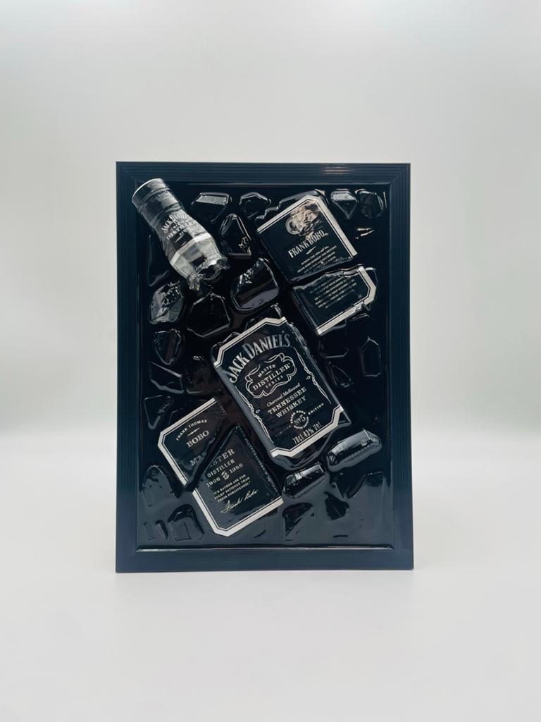 Jack Daniel's Master Distiller Gebroken Fles Kunst, Ophalen of Verzenden