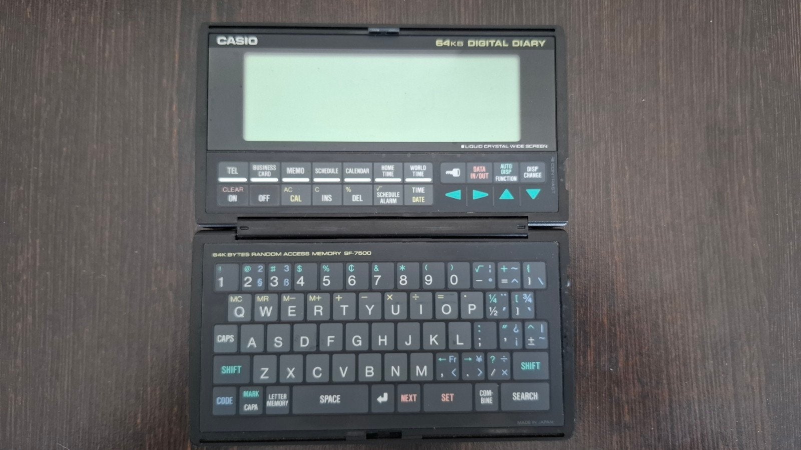 Casio Digital Diary SF-7500 - Vintage / Retro, Verzenden