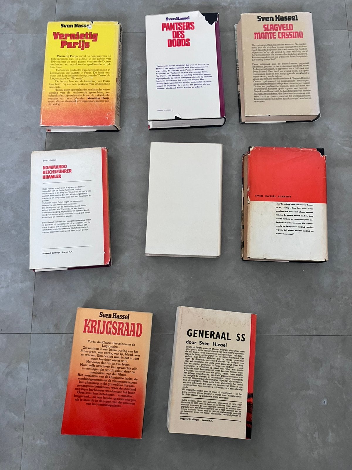Zes oorlogsboeken van Sven Hassel, Ophalen of Verzenden, Tweede Wereldoorlog, Gelezen