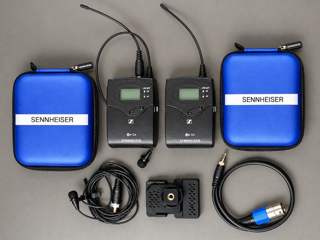 Sennheiser EW 100 G4 draadloze set, 2x zender + 2x ontvanger, Ophalen of Verzenden, Zo goed als nieuw, Overige typen, Draadloos