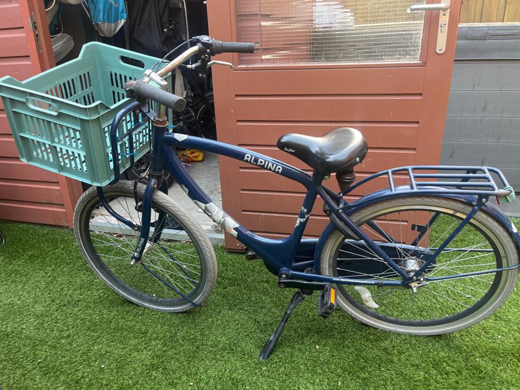 Alpina fiets met mand - Ideaal voor dagelijks gebruik, Fietsen en Brommers, Fietsen | Jongens, Ophalen of Verzenden, Gebruikt