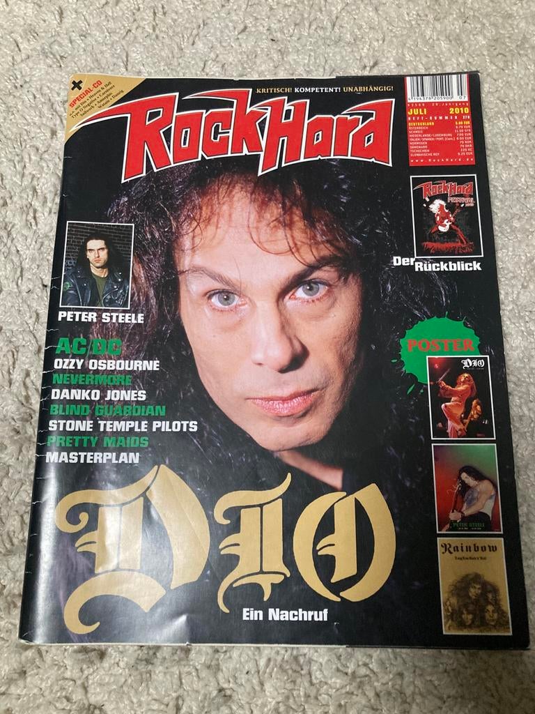 ROCK HARD Magazine DIO King Crimson PETER STEELE Master KORN, Boeken, Tijdschriften en Kranten, Ophalen of Verzenden, Zo goed als nieuw