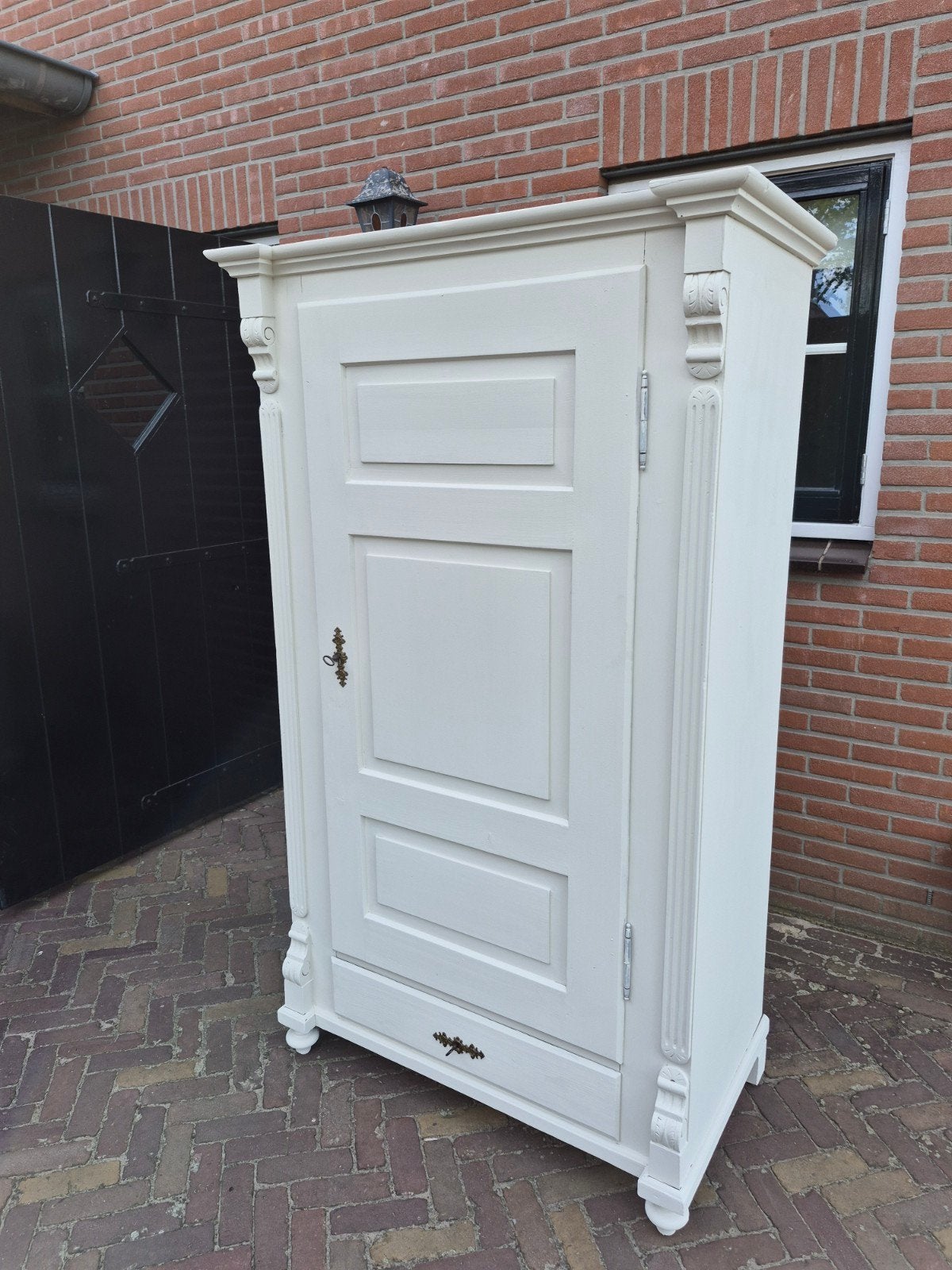 Prachtige Antieke Brocante Vintage Kast in de Krijtverf, Ophalen