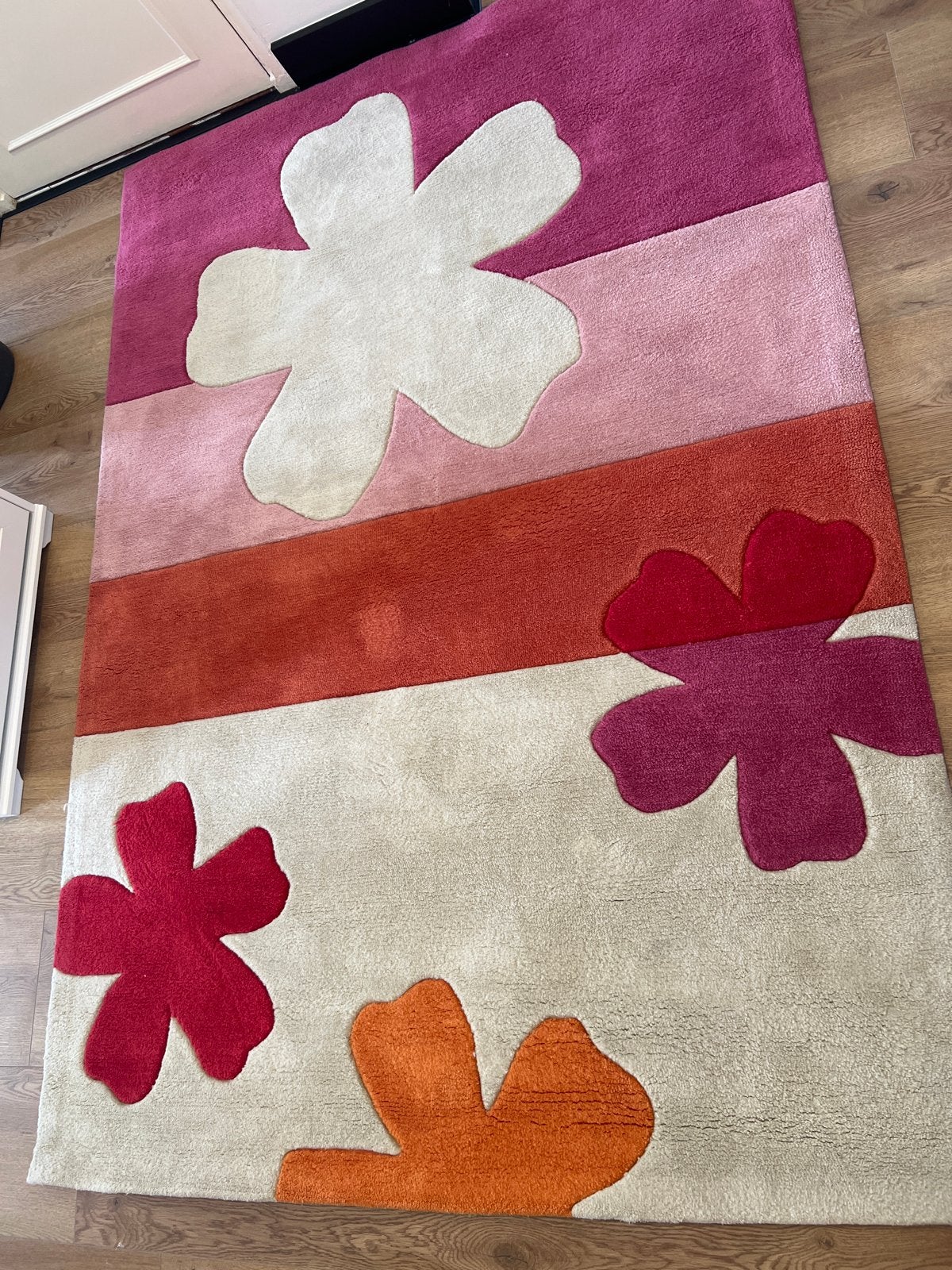 Brink & Campman Como Vloerkleed - Bloemenpatroon, Huis en Inrichting, Stoffering | Tapijten en Kleden, Gebruikt, 100 tot 150 cm