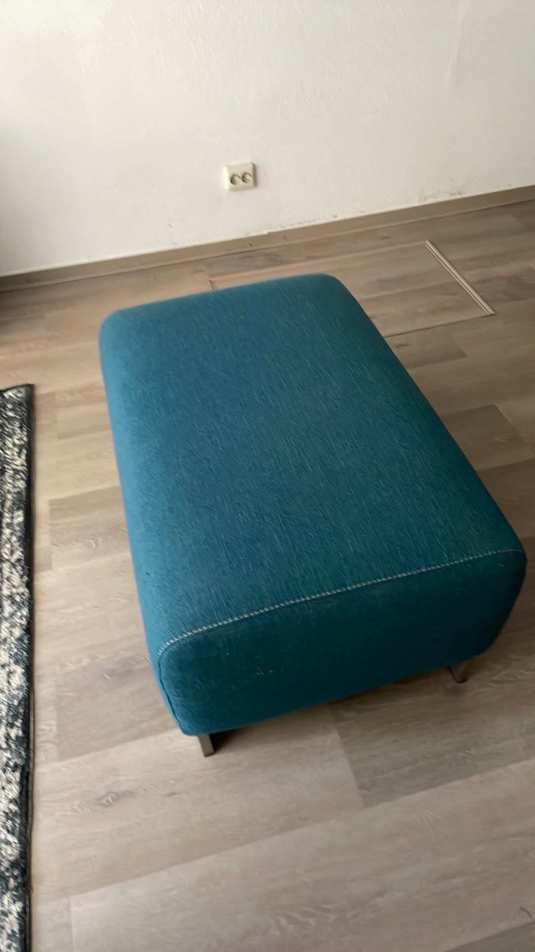 Voetbank/ poef, Ophalen, Rond, Minder dan 50 cm, Zo goed als nieuw