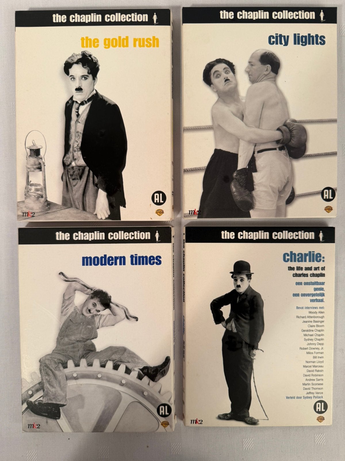 Charlie Chaplin – The Chaplin Collection – 4 DVD-uitgaven, Alle leeftijden, Ophalen of Verzenden, Zo goed als nieuw, Komedie
