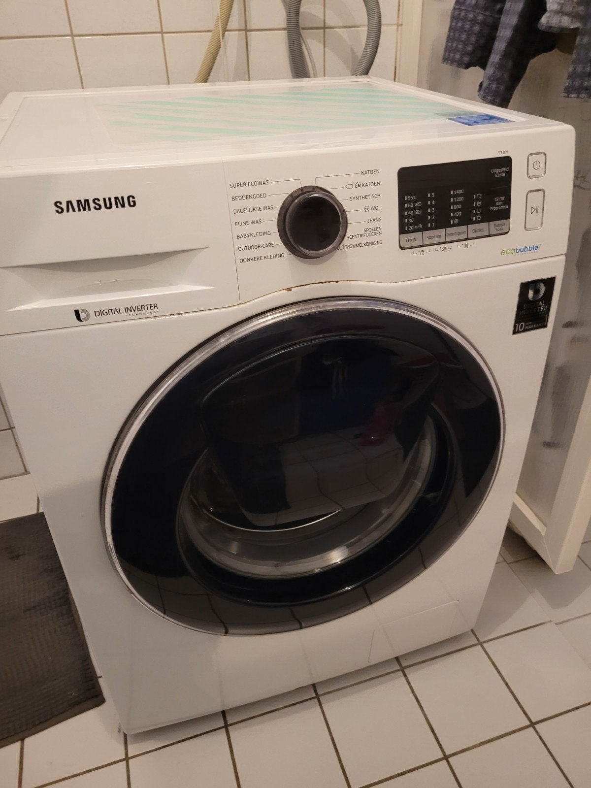 Wasmachine Samsung - Stuurmodule defect (voor onderdelen), 1200 tot 1600 toeren, 8 tot 10 kg, Ophalen of Verzenden, Voorlader