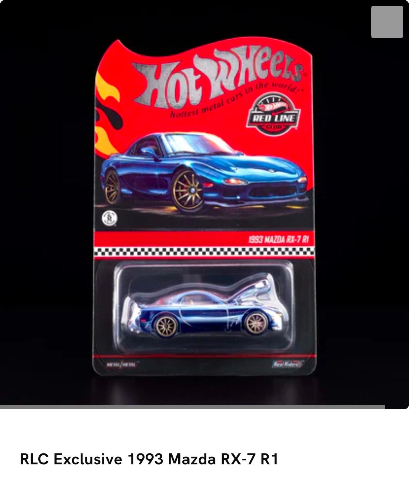 Hot Wheels RLC Exclusive 1993 Mazda RX-7 R1, Overige merken, 1:50 of kleiner, Auto, Nieuw
