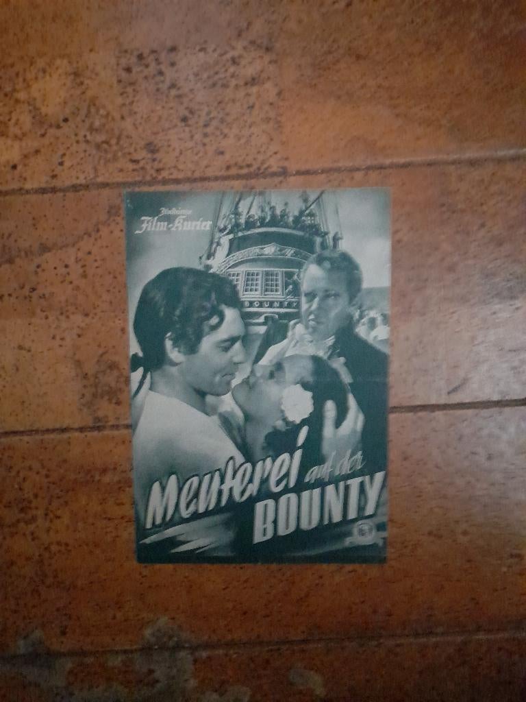Mutiny on the Bounty Filmprogramma Clark Gable, Ophalen of Verzenden, Zo goed als nieuw, Actiefiguur of Pop