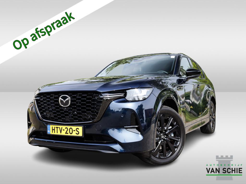 Mazda CX-60 2.5 e-SkyActiv PHEV Homura Plus 2e-Eig. & Dealer, Auto's, 12 maanden, Gebruikt, 4 cilinders, Blauw