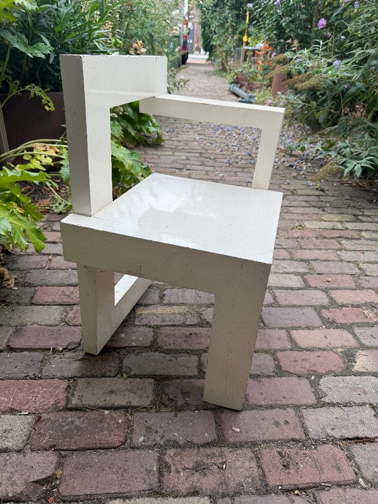 Steltman Stoel Gerrit Rietveld. Massief Grenen, Huis en Inrichting, Stoelen, Ophalen, Gebruikt, Twee, Overige kleuren