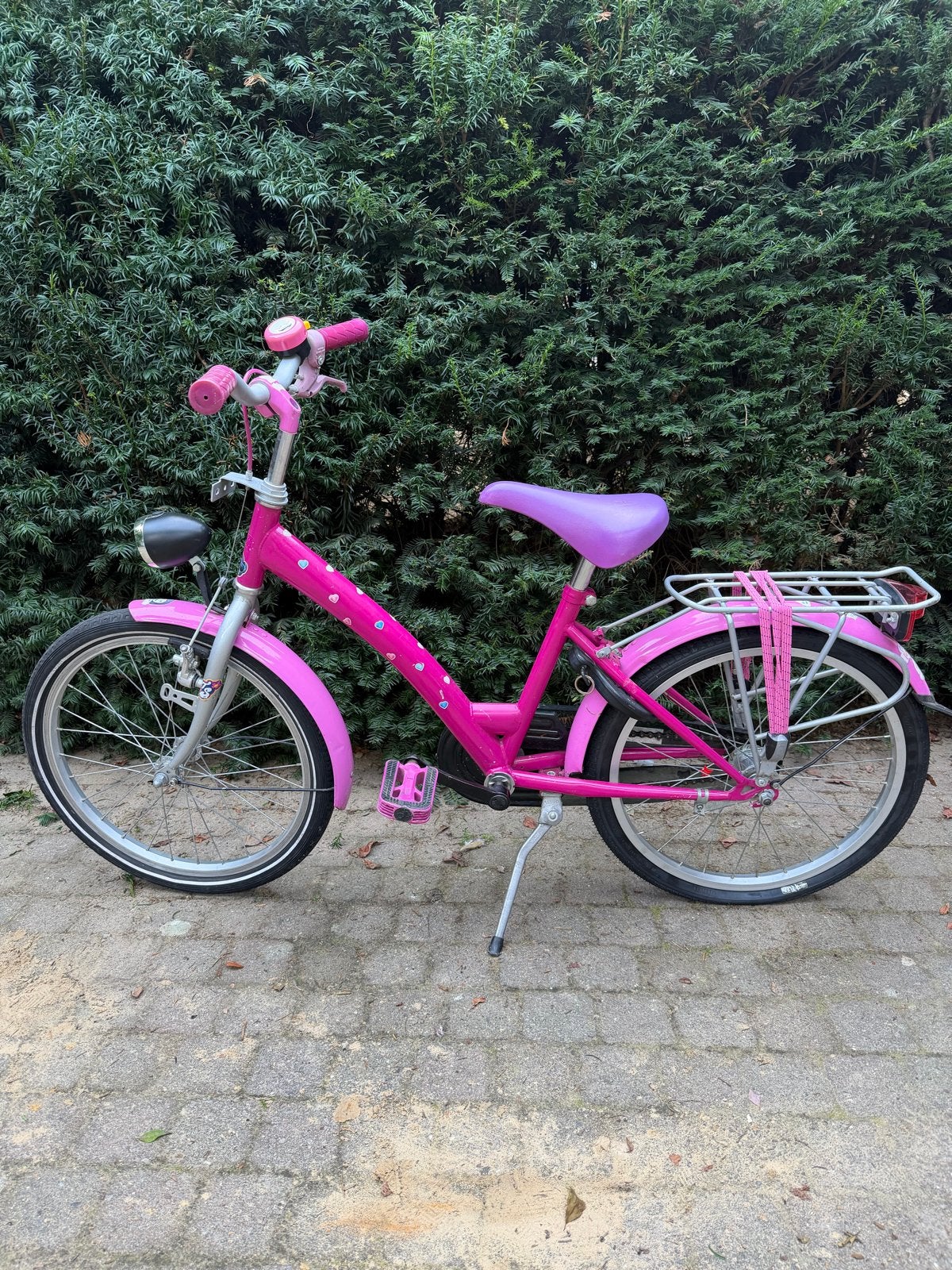 20 inch meisjesfiets roze, Ophalen, Gebruikt, 20 inch