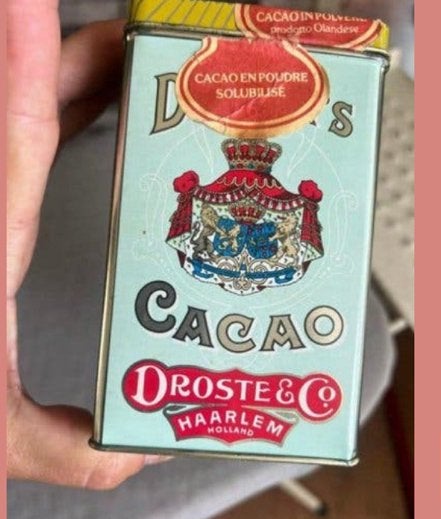 Antiek droste cacao blik, Verzamelen, Blikken, Ophalen of Verzenden, Zo goed als nieuw, Overige, Droste
