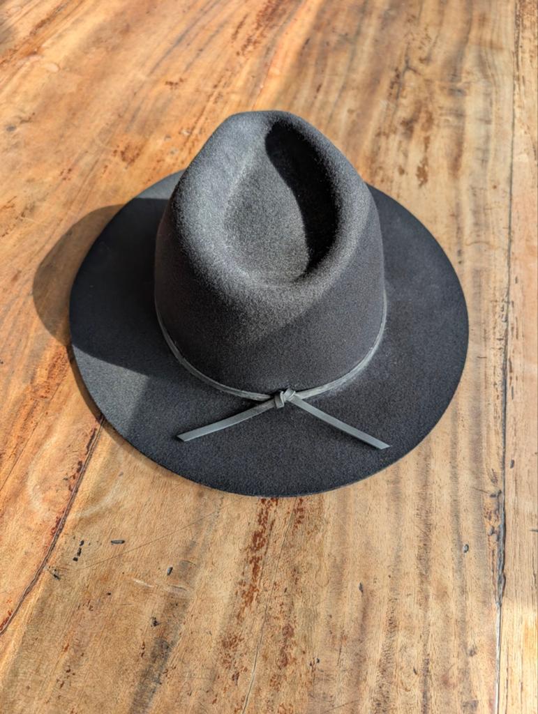 Brixton Wesley Fedora Hoed Zwart - Maat S (56 cm), Hoed, 57 cm (M, 7⅛ inch) of minder, Gedragen, Brixton