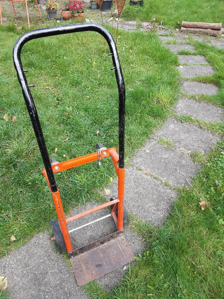Steekwagen, robuust, 2 standen, 80 tot 100 liter, Ophalen, Gebruikt, Steekwagen