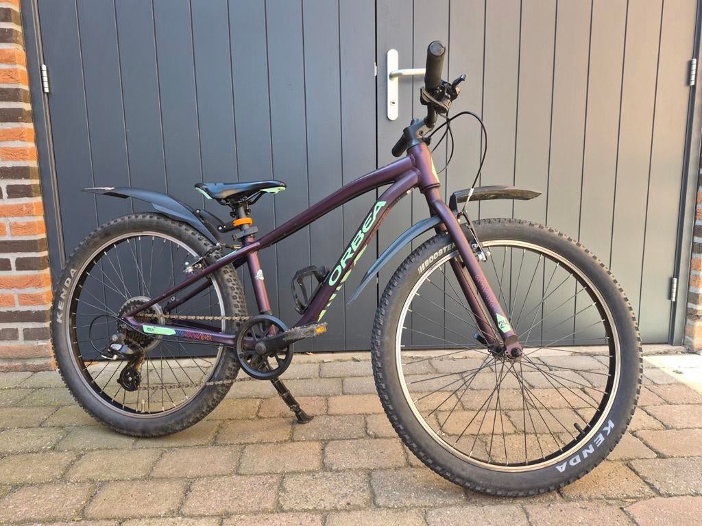 Te koop; Orbea MX 24 Dirt Kinder MTB paars/ groen, Minder dan 45 cm, Ophalen, Gebruikt, Overige merken